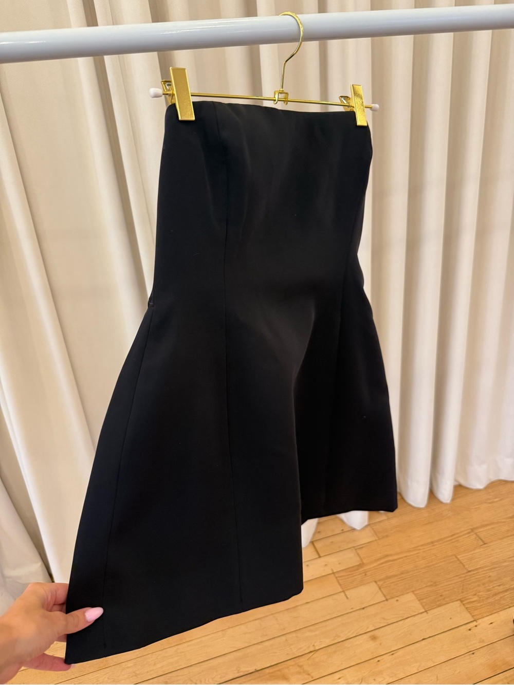 Strapless black Meshki dress